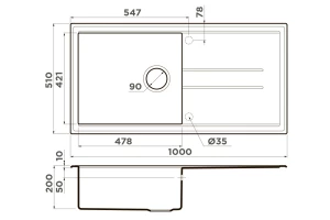 Второе фото. Мойка врезная Tedori