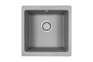 Мойка врезная PAULMARK Brilon серый металлик