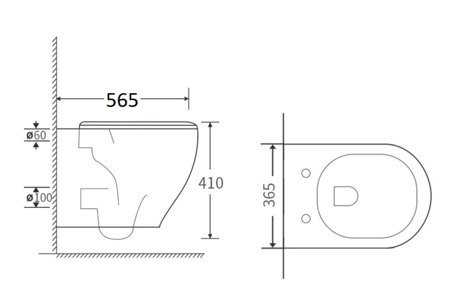 Унитаз подвесной ORANGE C07-100w (изображение №6)