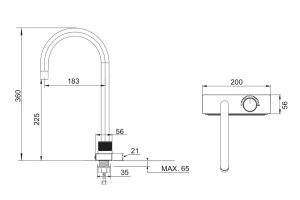 Второе фото. Смеситель для кухни SUS130-017F