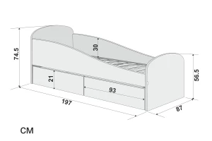Второе фото. Кровать Letmo