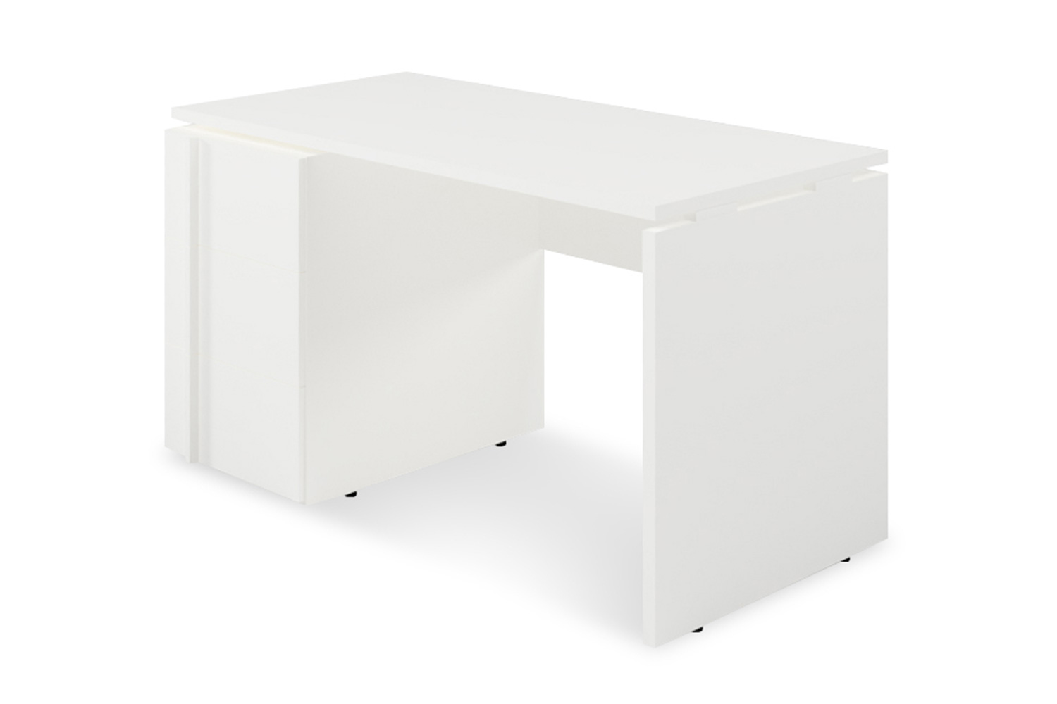 Письменный стол Моби Санди 12.39 цвет белый Ре шагрень, 115х87х75.1 см