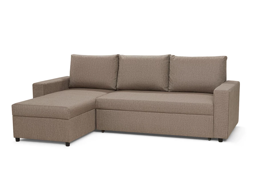 Угловой диван-кровать - аналог IKEA VILASUND, 235х90х155 см, бежевый (изображение №1)