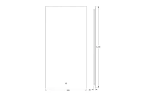 Второе фото. Зеркало с LED-подсветкой DEFESTO Glow