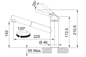 Второе фото. Смеситель FRANKE Orbit