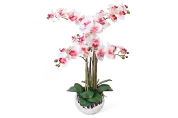 Искусственное растение в кашпо Соты Орхидея Фаленопсис
