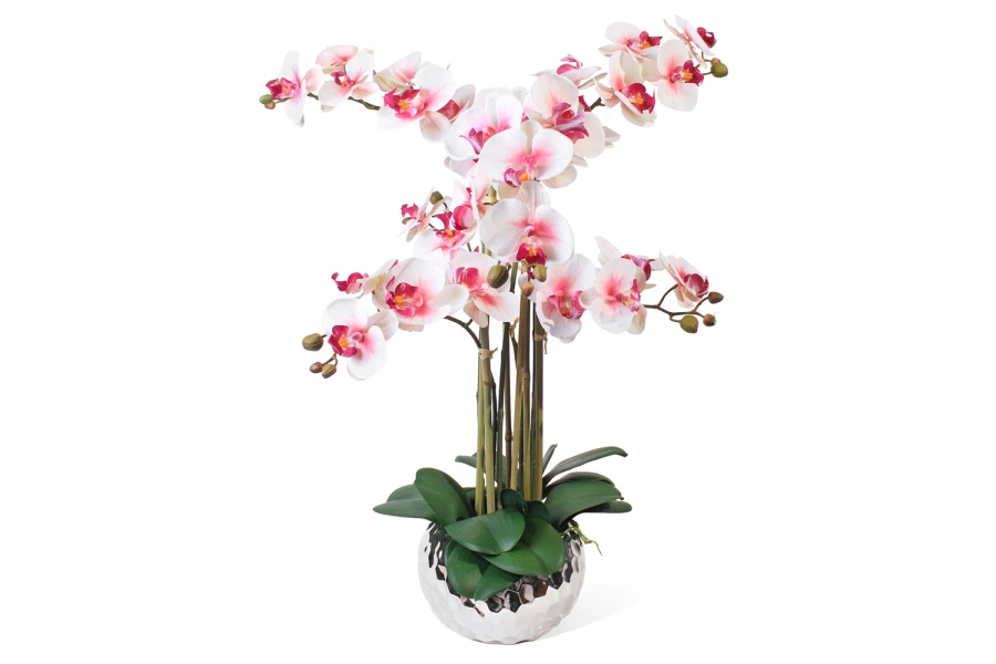 Искусственное растение в кашпо Соты Орхидея Фаленопсис (изображение №1)