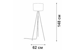 Второе фото. Светильник напольный V2880-1/1P