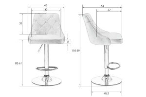 Второе фото. Стул барный Joseph Black