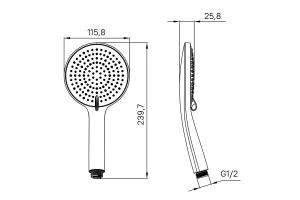 Второе фото. Душевая лейка IDDIS Optima Home
