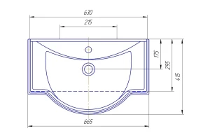 Второе фото. Умывальник Классик 65