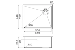 Второе фото. Мойка врезная Taki