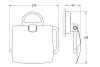 Держатель туалетной бумаги с крышкой настенный Luxia (изображение №2)