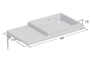 Второе фото. Умывальник подвесной Юпитер