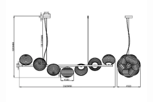 Второе фото. Светильник подвесной MAYTONI Modern Reels