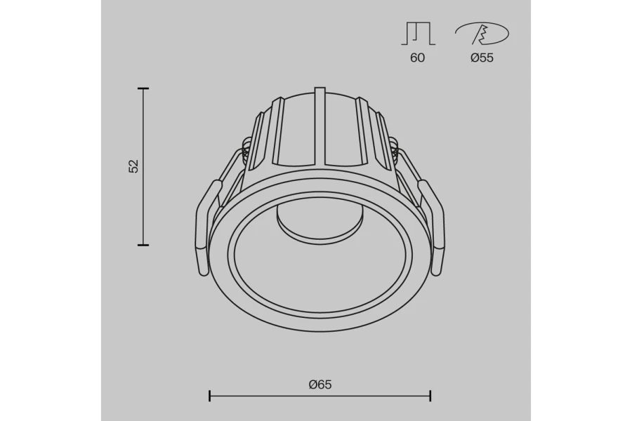 Светильник встраиваемый MAYTONI Downlight Alfa (изображение №12)