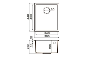 Второе фото. Мойка врезная OMOIKIRI Bosen 38