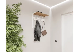 Второе фото. Вешалка с полкой 2-ярусная Торонто 21Д