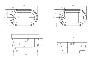 Второе фото. Ванна отдельностоящая AB9277