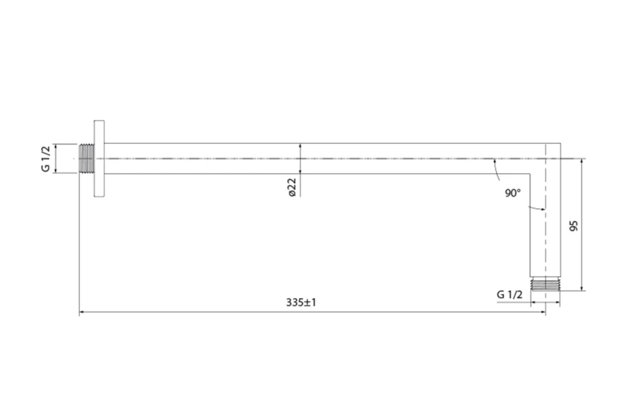 Кронштейн для верхнего душа IDDIS 001SB33i61 (изображение №5)