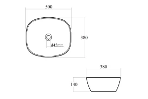 Второе фото. Раковина накладная BOND Cube