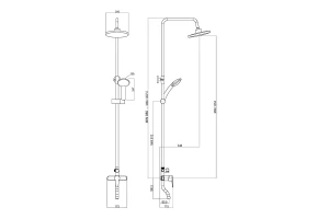 Второе фото. Душевая система ONELIFE P01-911b