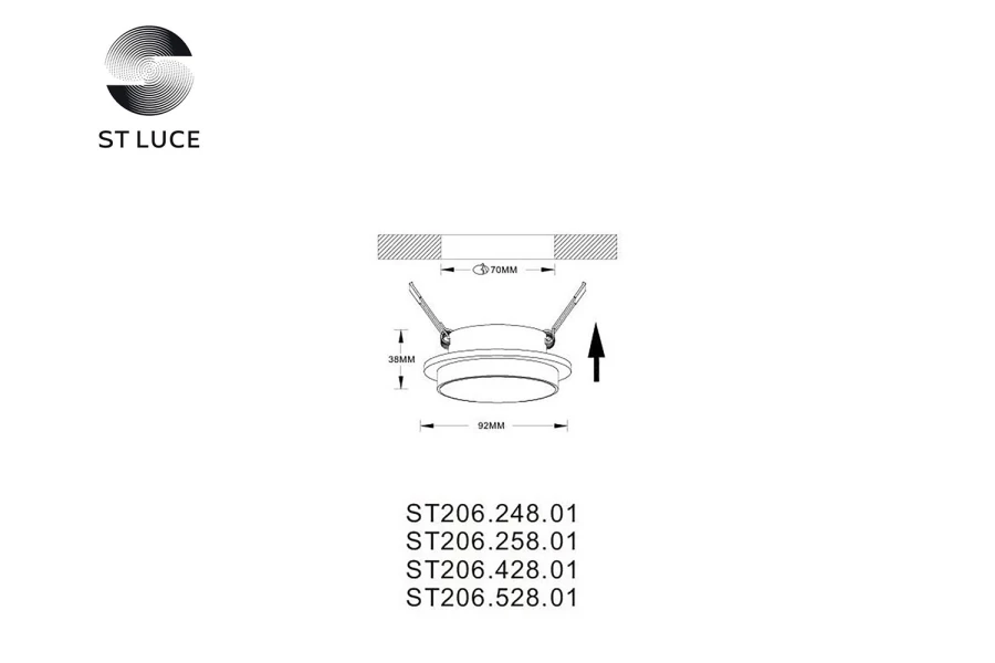 Светильник встраиваемый ST206 (изображение №4)