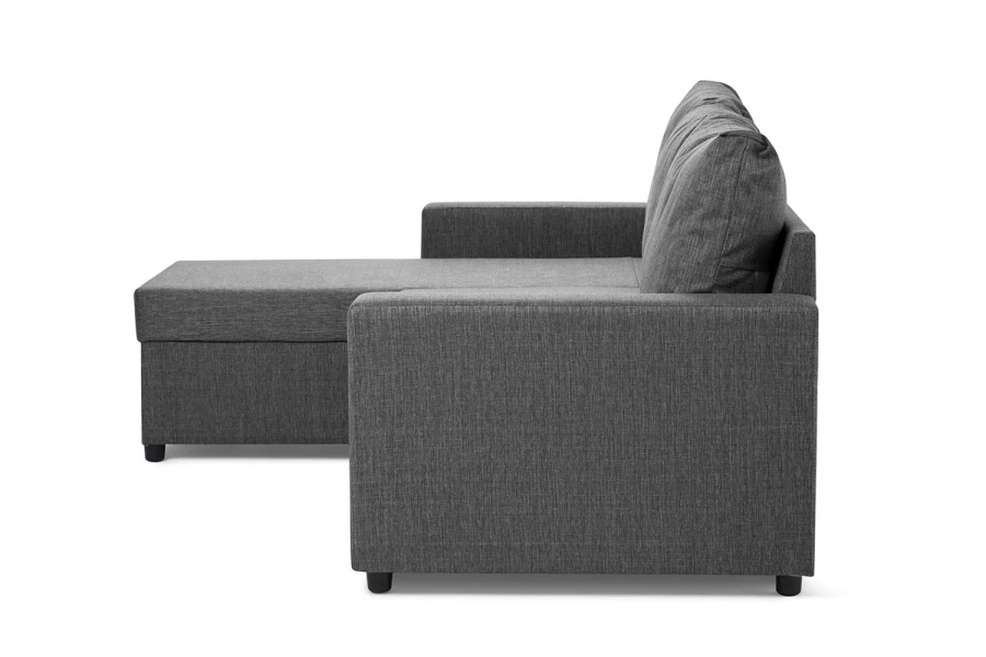 Угловой диван-кровать - аналог IKEA VILASUND, 235х90х155 см, серый (изображение №14)