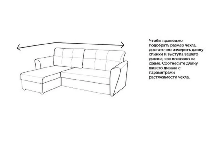 Как померить угловой диван