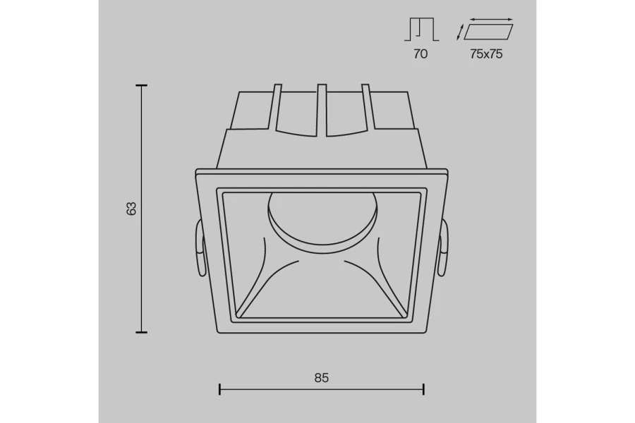 Светильник встраиваемый Downlight Alfa (изображение №10)