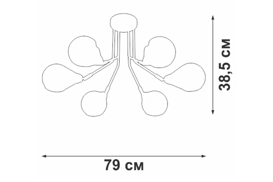 Люстра VITALUCE V4870-7/6PL (изображение №4)