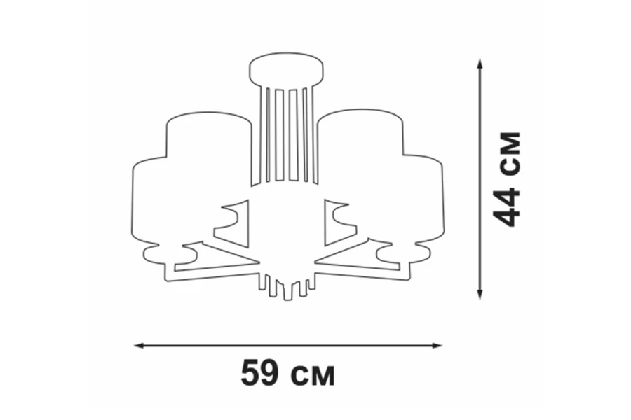 Люстра V3069-8/5PL (изображение №2)