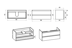 Второе фото. Тумба подвесная Victory