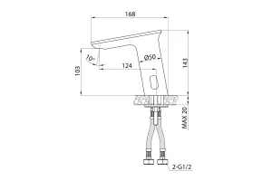 Второе фото. Смеситель для умывальника сенсорный IDDIS Pulse