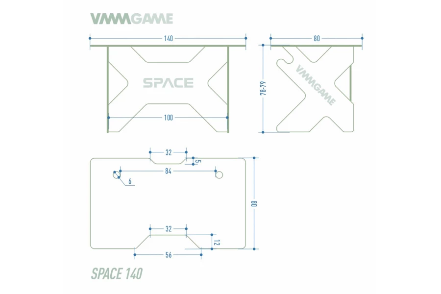 Игровой компьютерный стол VMMGAME Space 140 Lunar (изображение №18)