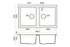 Второе фото. Мойка врезная Tedori