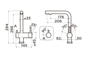 Второе фото. Смеситель OMOIKIRI Nagano-GB