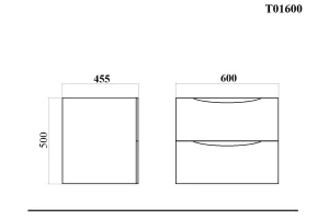 Второе фото. Тумба подвесная BOND Cube
