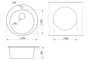 Второе фото. Мойка врезная GRANULA Granula