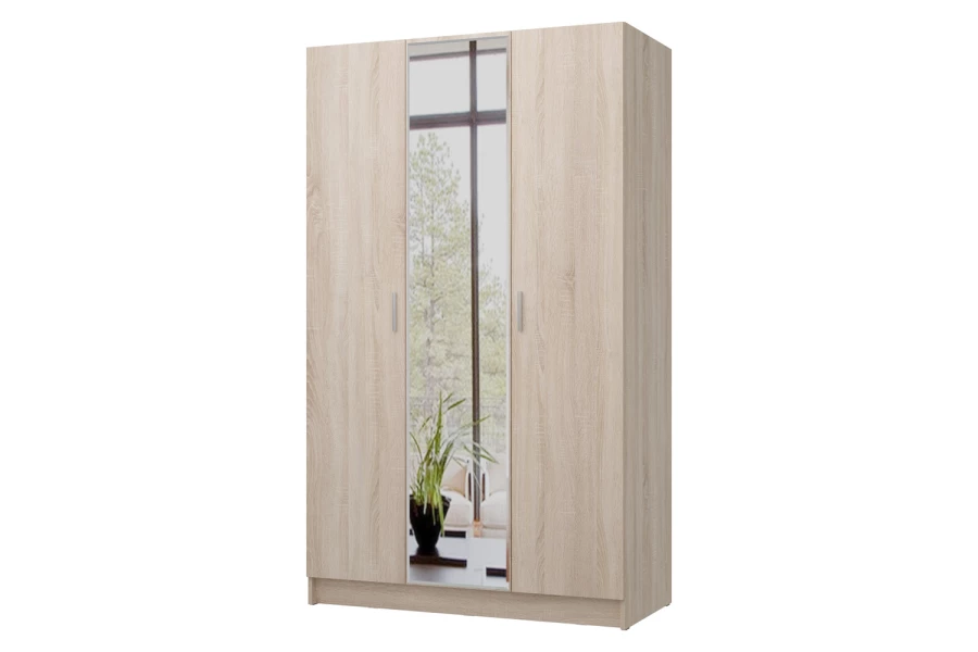 Шкаф 3-дверный с зеркалом Лофт 120х202х57 (изображение №4)