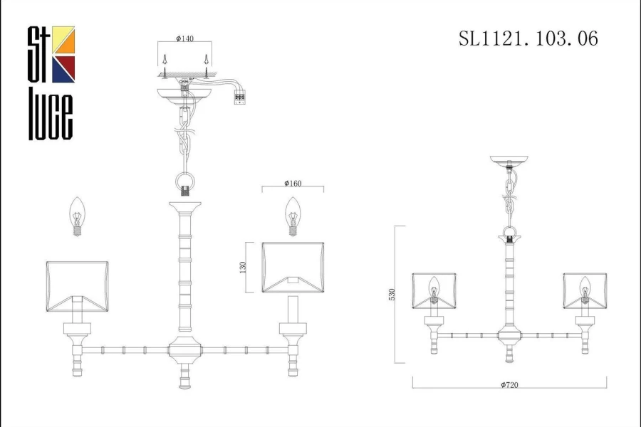 Светильник подвесной ST LUCE Oleo (изображение №4)
