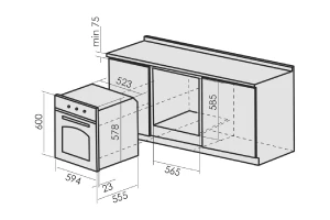 Второе фото. Электрический духовой шкаф MBS DE-607BL