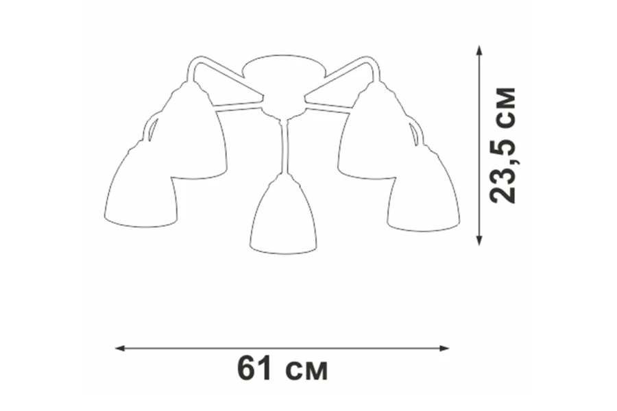 Люстра V3946-1/5PL (изображение №2)