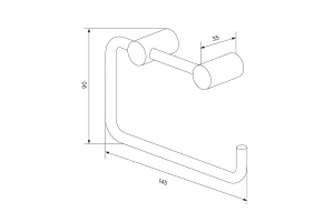 Второе фото. Держатель для туалетной бумаги IDDIS Petite