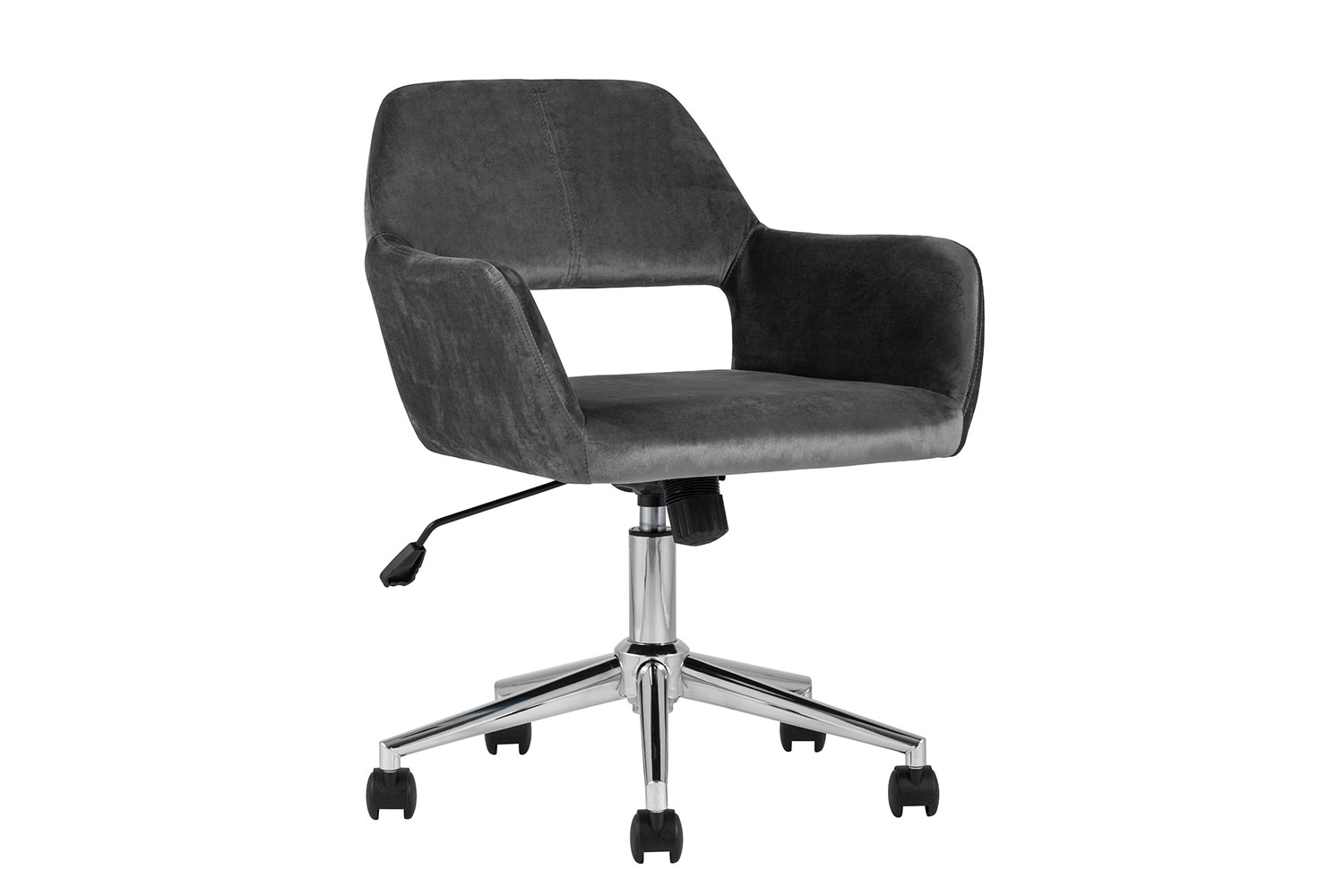 Стул офисный Ross Chrome Velvet Grey