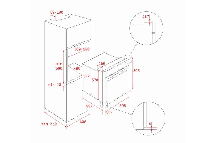 Электрический духовой шкаф Teka HRB 6100 (изображение №1)