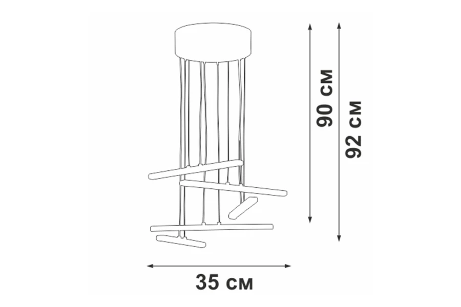 Светильник подвесной LED VITALUCE V3046-1/5S (изображение №5)