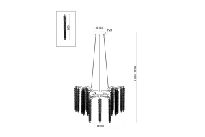 Второе фото. Светильник подвесной FREYA Crystal