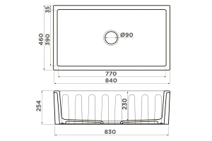 Второе фото. Мойка врезная OMOIKIRI Mikura