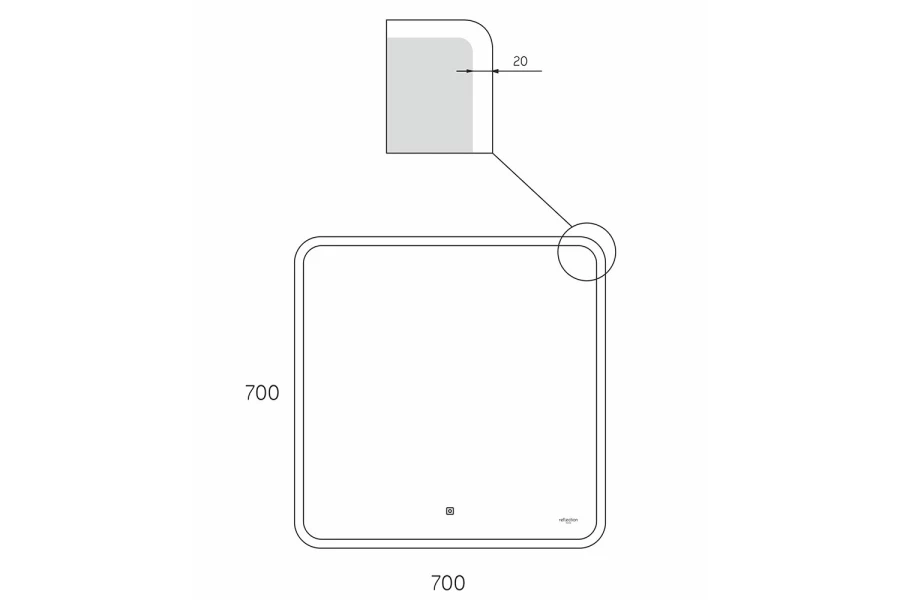 Зеркало с подсветкой Blink (изображение №9)